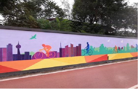 临湘墙体彩绘-围墙