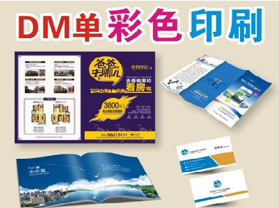 临湘单页印刷，色彩搭配简单。